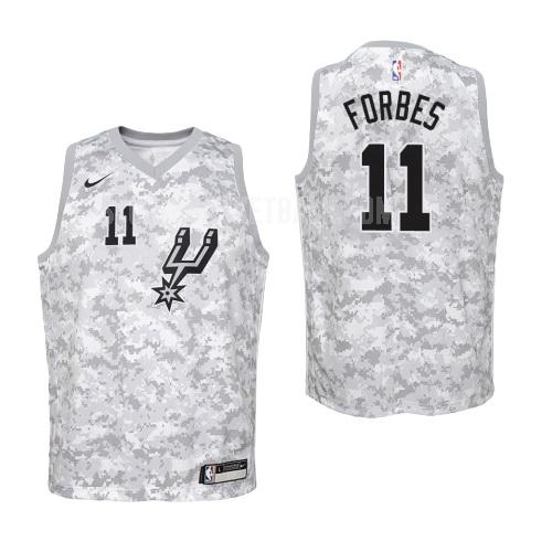 san antonio spurs bryn forbes 11 camo earned edition youth replica jersey