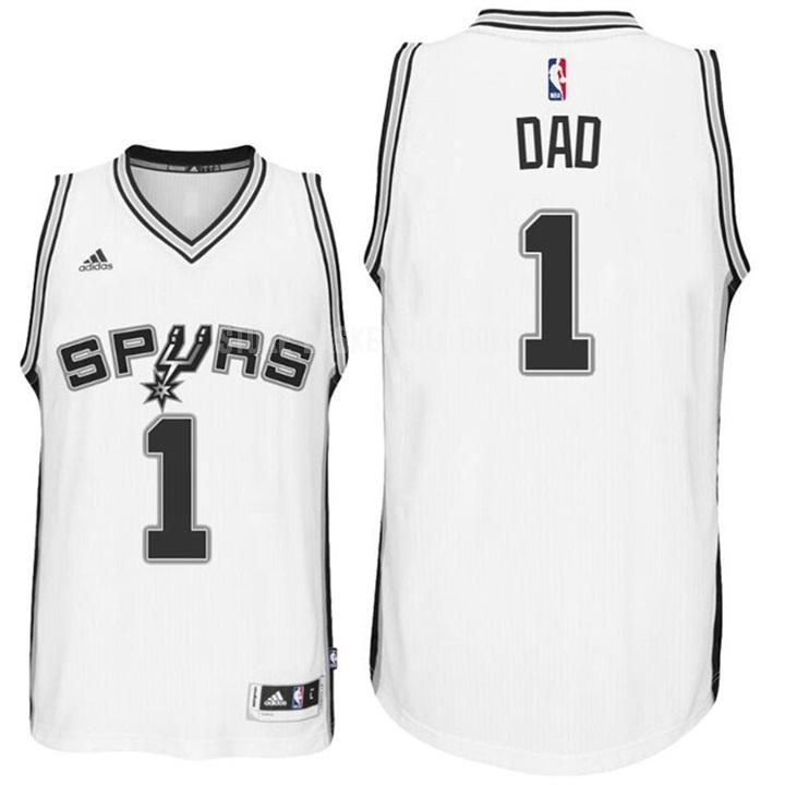 san antonio spurs dad 1 white fathers day men's replica jersey