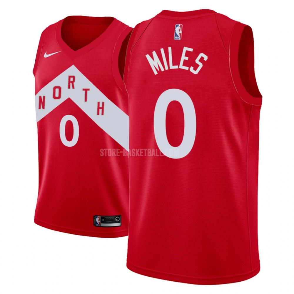 toronto raptors cj miles 0 red earned edition men's replica jersey