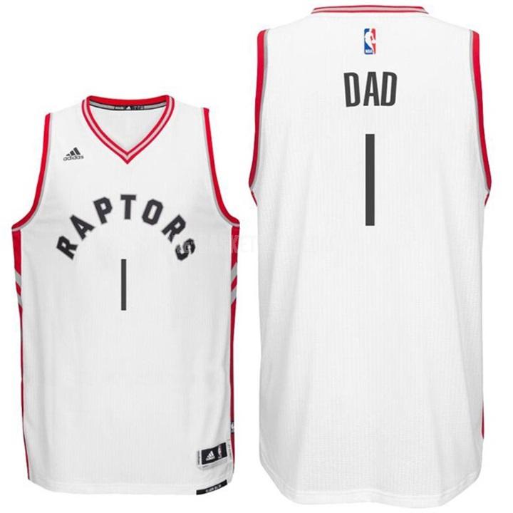 toronto raptors dad 1 white fathers day men's replica jersey