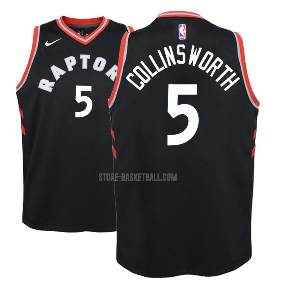 toronto raptors kyle collinsworth 5 red statement youth replica jersey