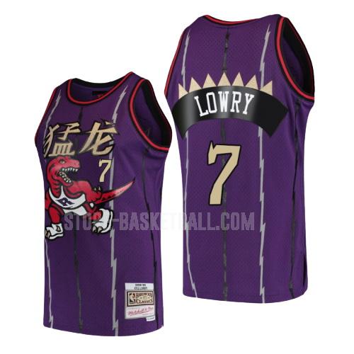 toronto raptors kyle lowry 7 purple chinese new year men's replica jersey