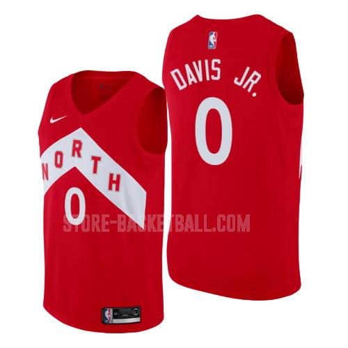 toronto raptors terence davis 0 red earned edition men's replica jersey