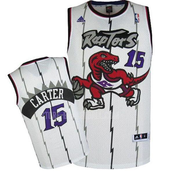 toronto raptors vince carter 15 white home youth replica jersey