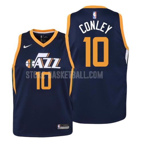 utah jazz mike conley 10 navy icon youth replica jersey