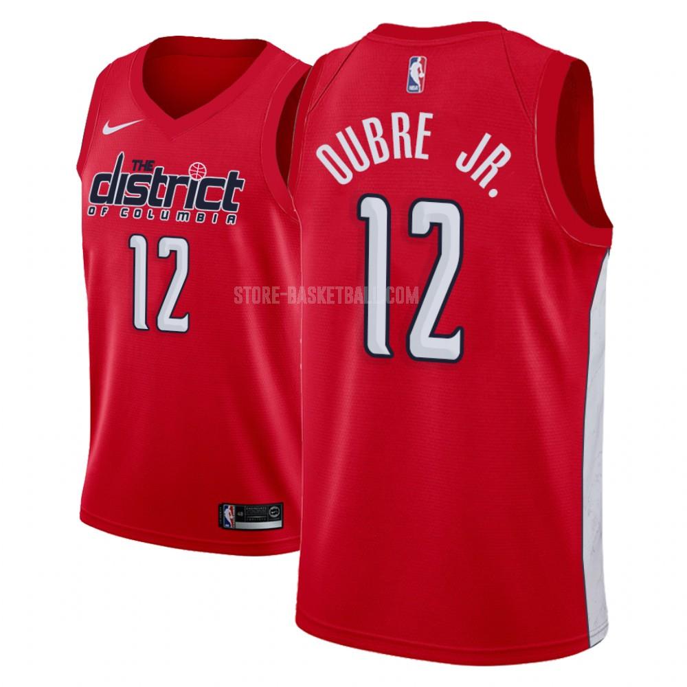 washington wizards kelly oubre jr 3 red earned edition men's replica jersey